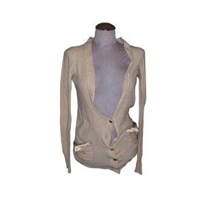 Bibelot light khaki tissue cashmere silk backed S